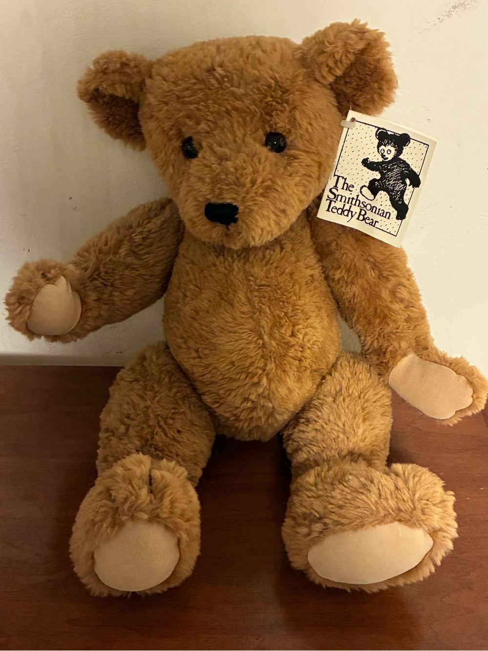 The Smithsonian Institution DC Brown Teddy Bear 16” Plush 2001 Jointed New NWT
